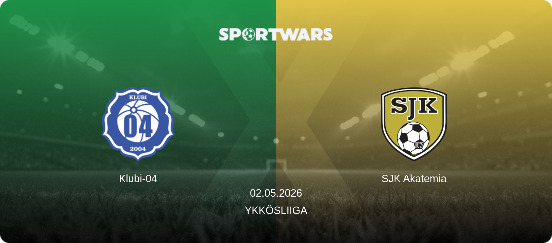 Klubi-04 — SJK Akatemia, 02.05.2026 — Ykkösliiga (match preview)