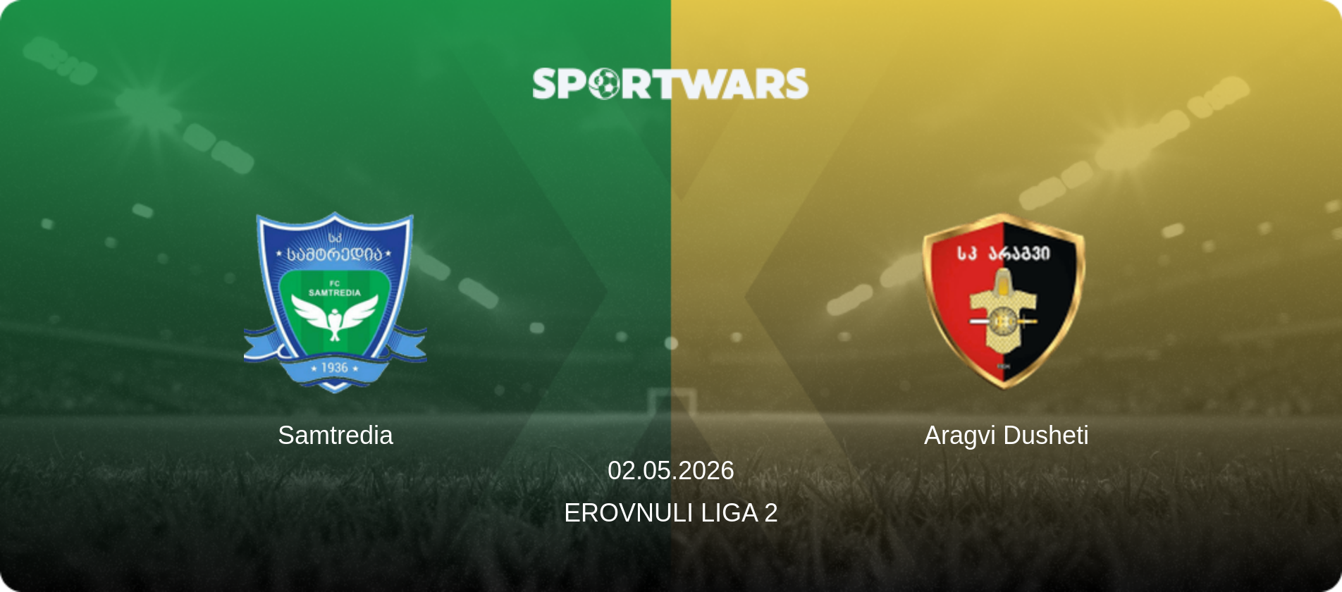 Samtredia — Aragvi Dusheti, 02.05.2026 — Erovnuli Liga 2 (match preview)