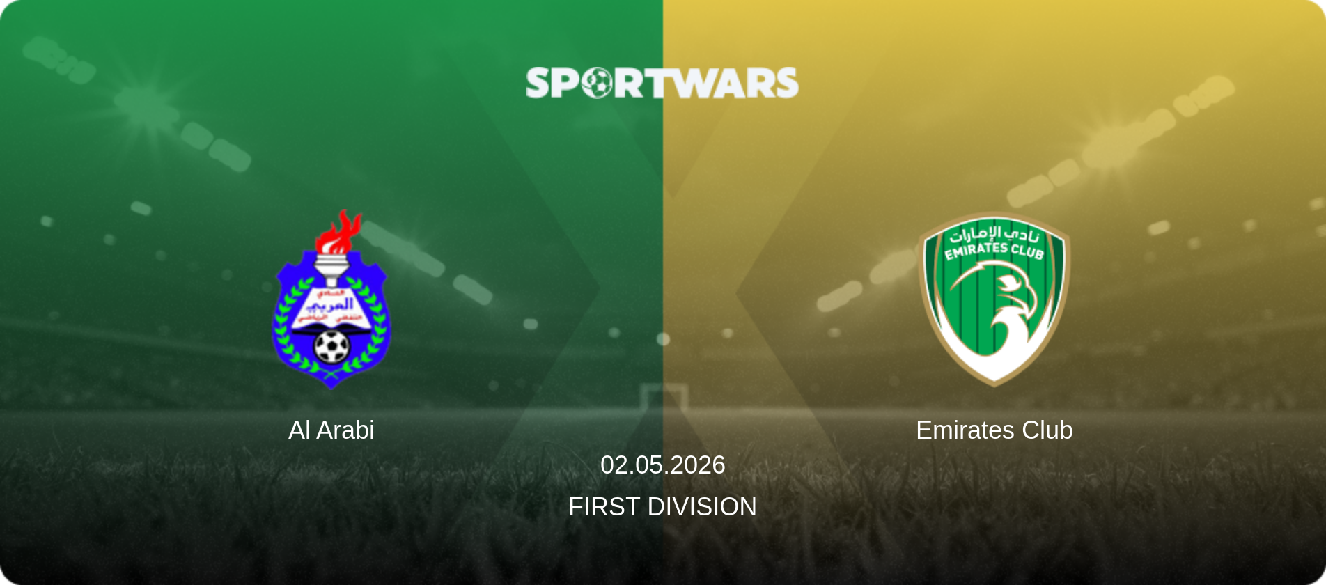 Al Arabi — Emirates Club, 02.05.2026 — First Division (match preview)