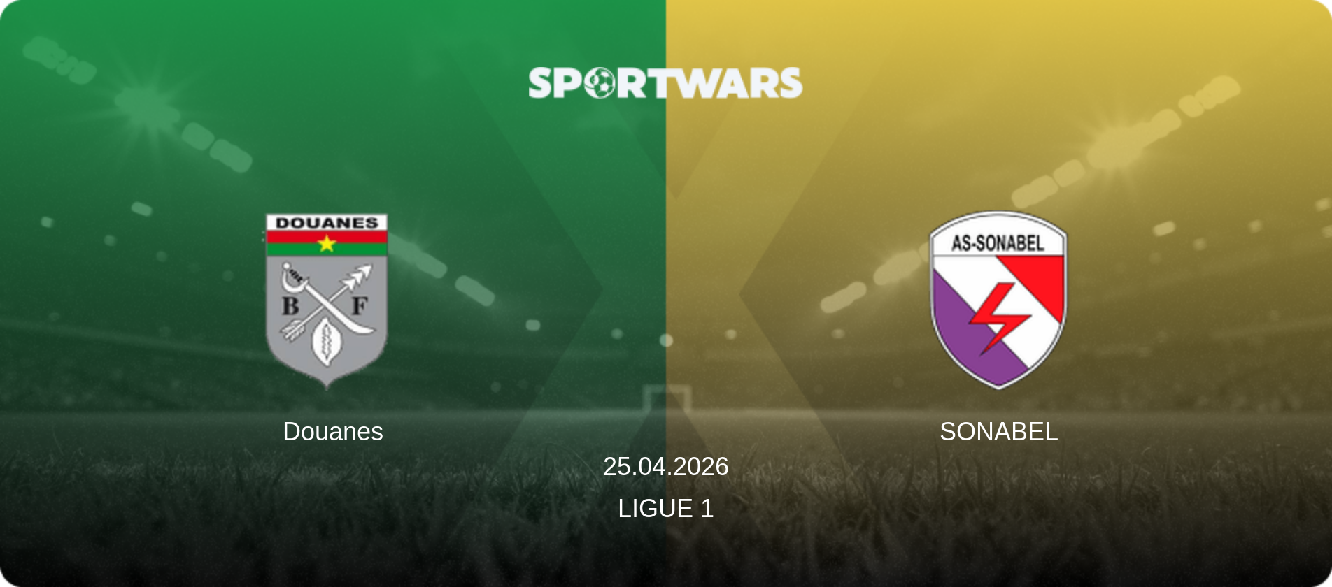Douanes — SONABEL, 25.04.2026 — Ligue 1 (match preview)