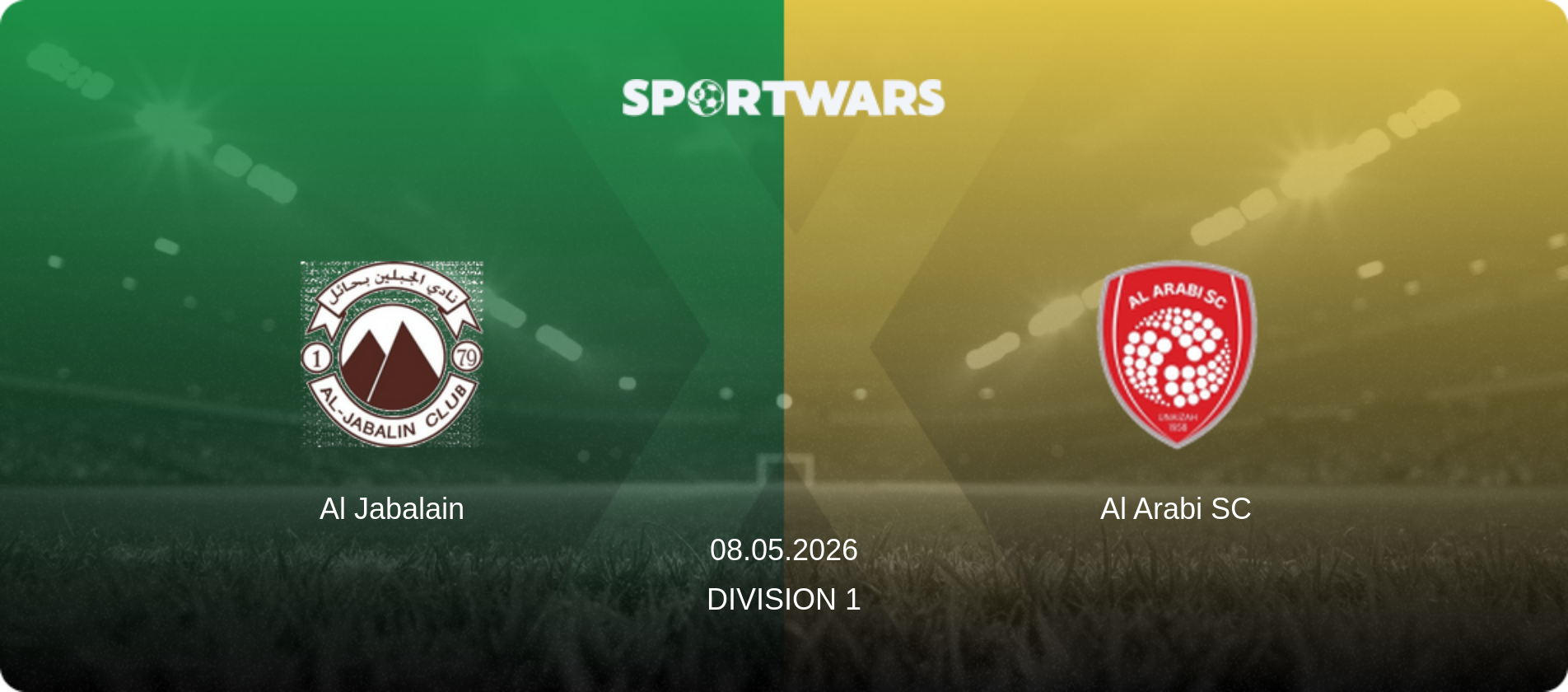 Al Jabalain — Al Arabi SC, 08.05.2026 — Division 1 (match preview)
