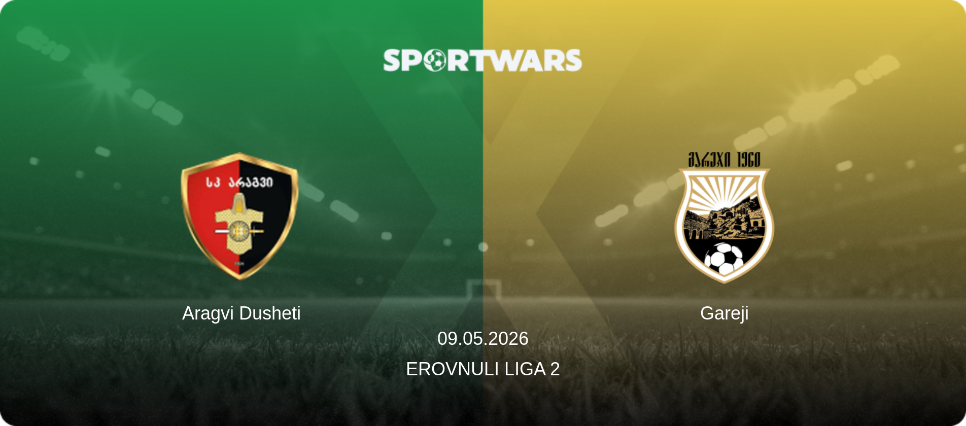 Aragvi Dusheti — Gareji, 09.05.2026 — Erovnuli Liga 2 (match preview)