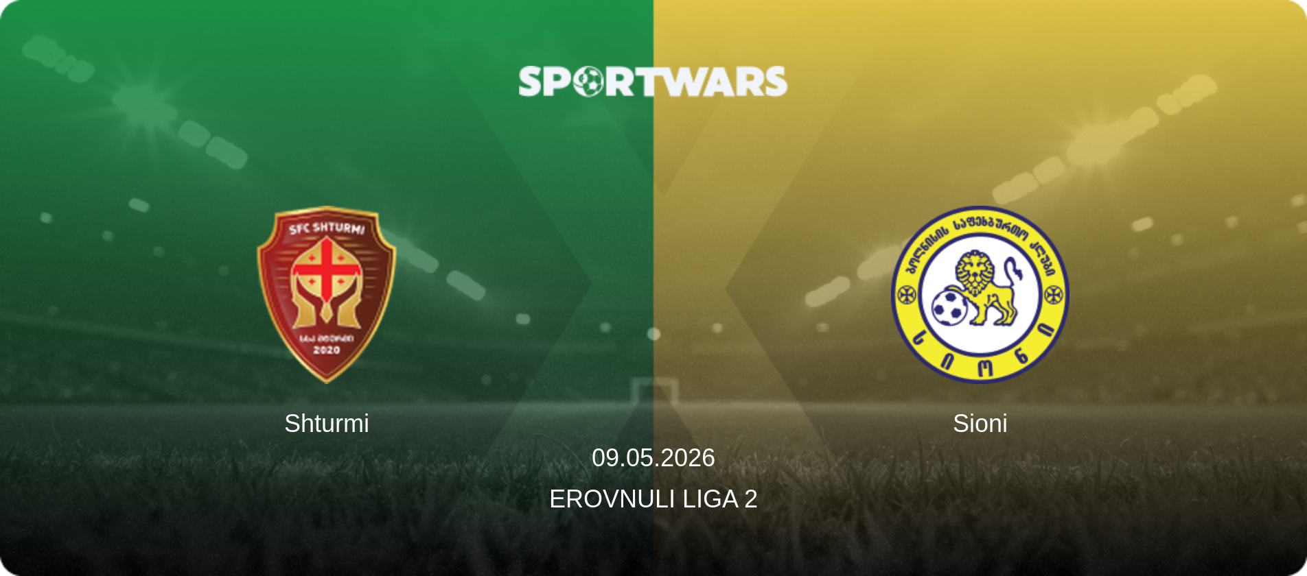 Shturmi — Sioni, 09.05.2026 — Erovnuli Liga 2 (match preview)