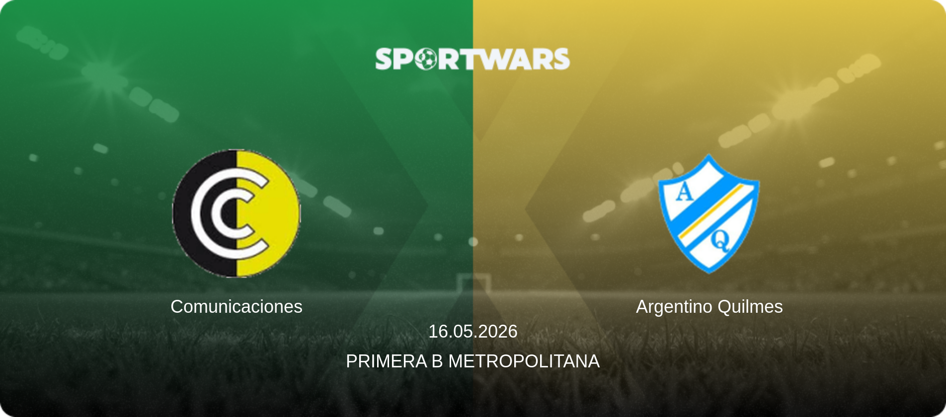 Comunicaciones — Argentino Quilmes, 16.05.2026 — Primera B Metropolitana (match preview)