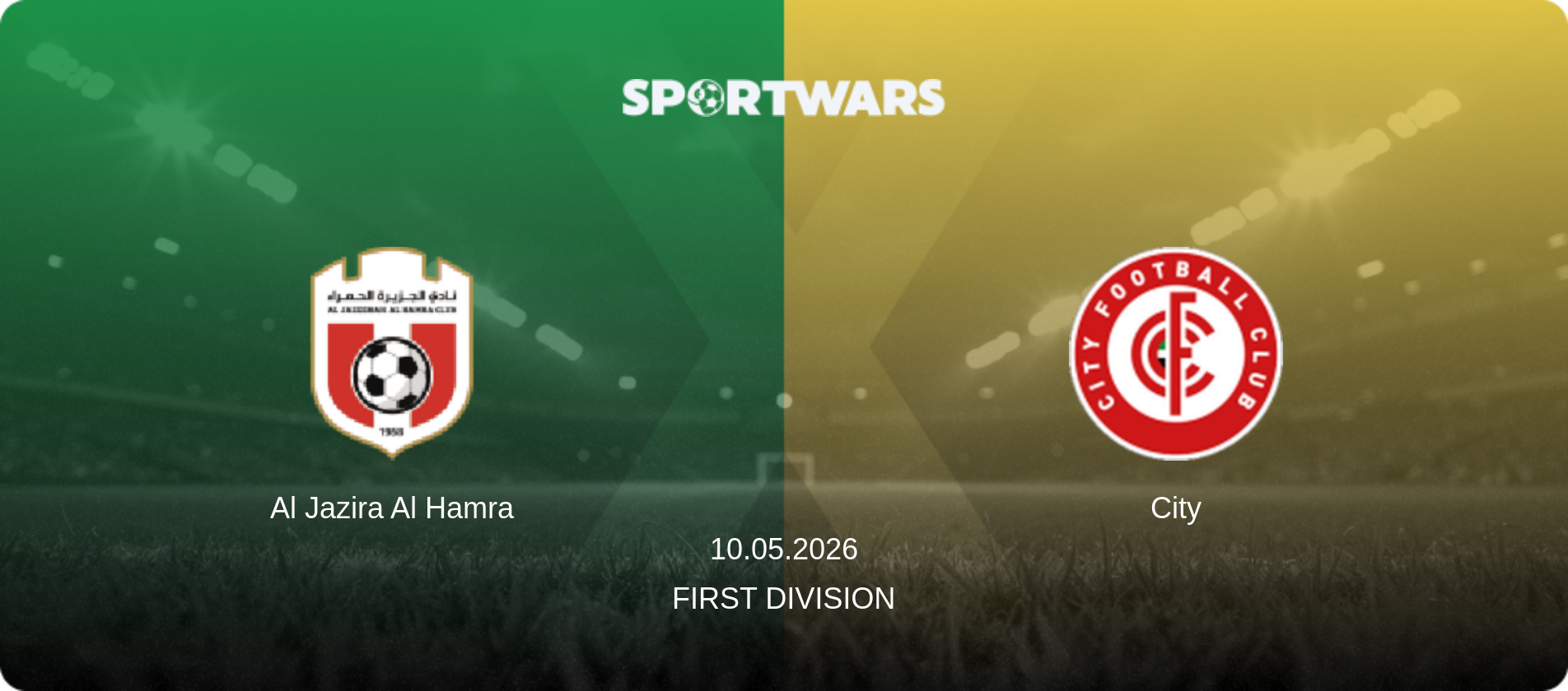 Al Jazira Al Hamra — City, 10.05.2026 — First Division (match preview)