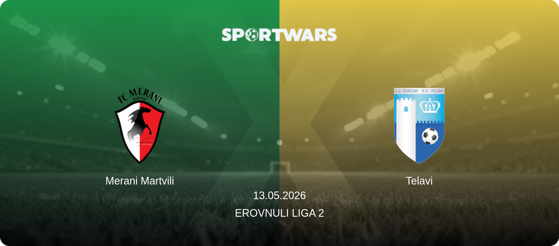 Merani Martvili — Telavi, 13.05.2026 — Erovnuli Liga 2 (match preview)
