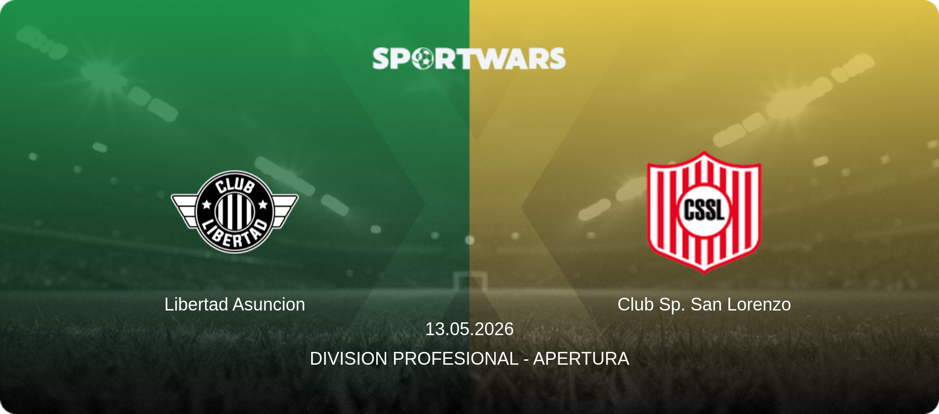 Libertad Asuncion — Club Sp. San Lorenzo, 13.05.2026 — Division Profesional - Apertura (match preview)