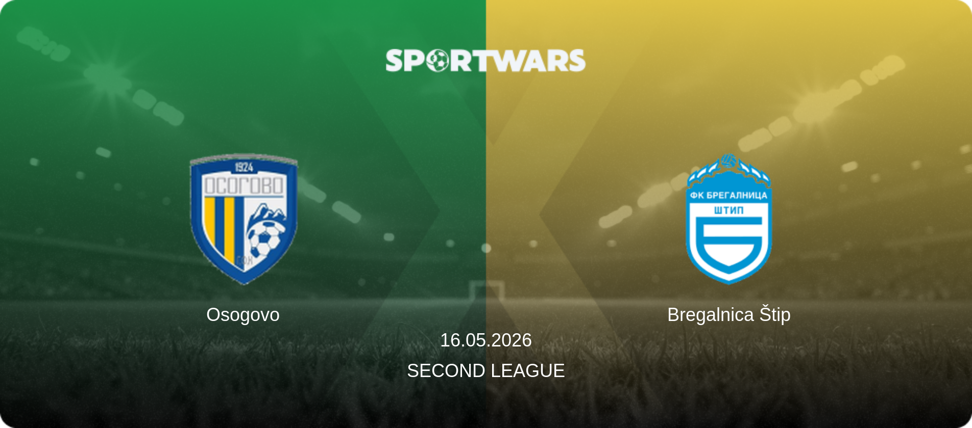 Osogovo — Bregalnica Štip, 16.05.2026 — Second League (match preview)