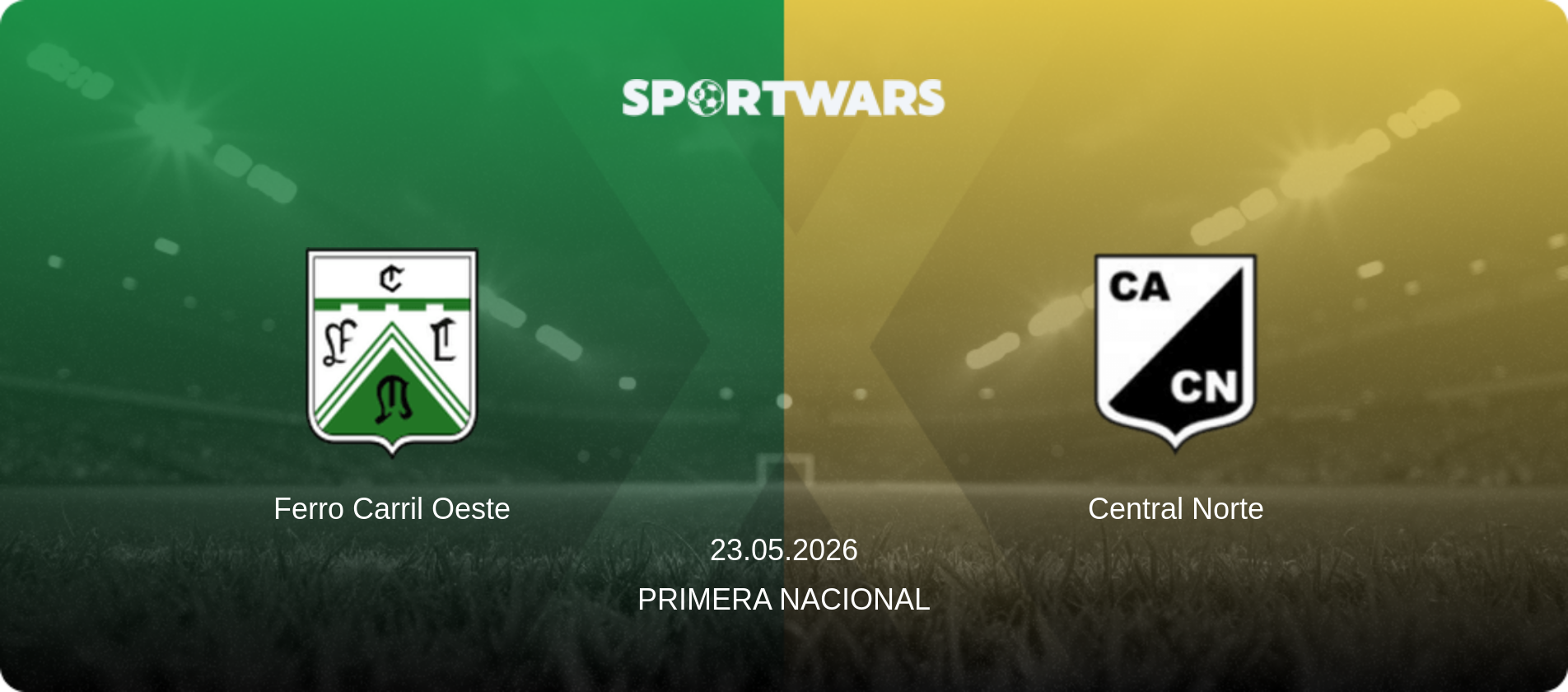 Ferro Carril Oeste — Central Norte, 23.05.2026 — Primera Nacional (match preview)