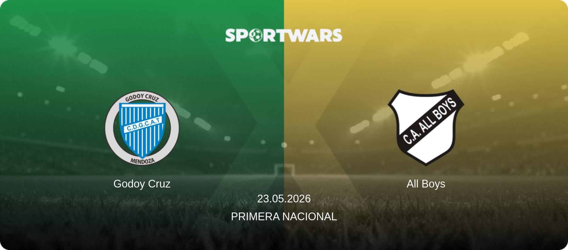 Godoy Cruz — All Boys, 23.05.2026 — Primera Nacional (match preview)