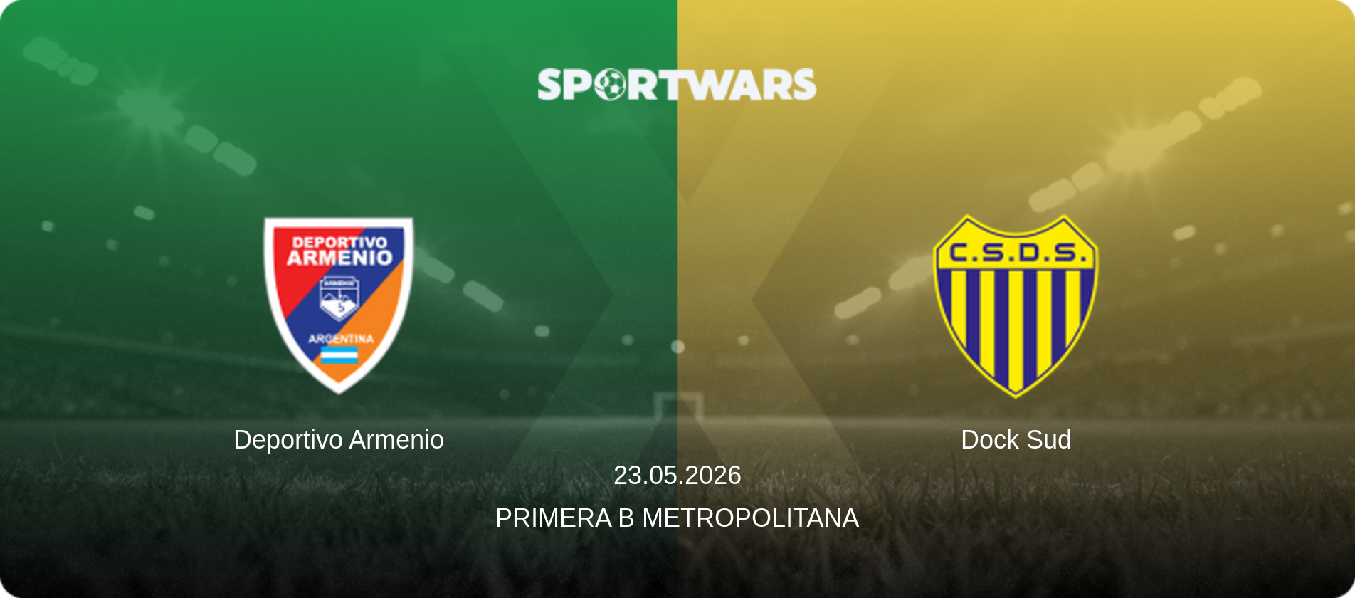 Deportivo Armenio — Dock Sud, 23.05.2026 — Primera B Metropolitana (match preview)
