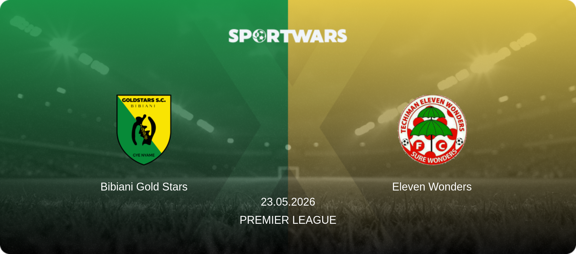 Bibiani Gold Stars — Eleven Wonders, 23.05.2026 — Premier League (match preview)