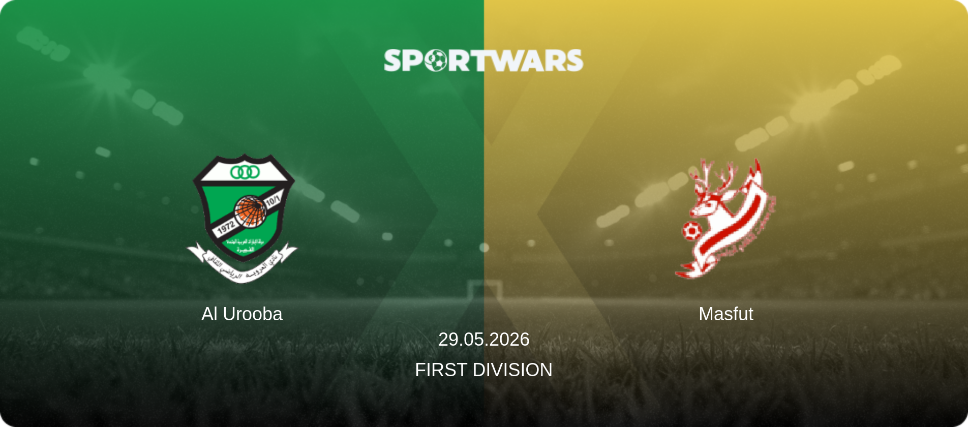 Al Urooba — Masfut, 29.05.2026 — First Division (match preview)