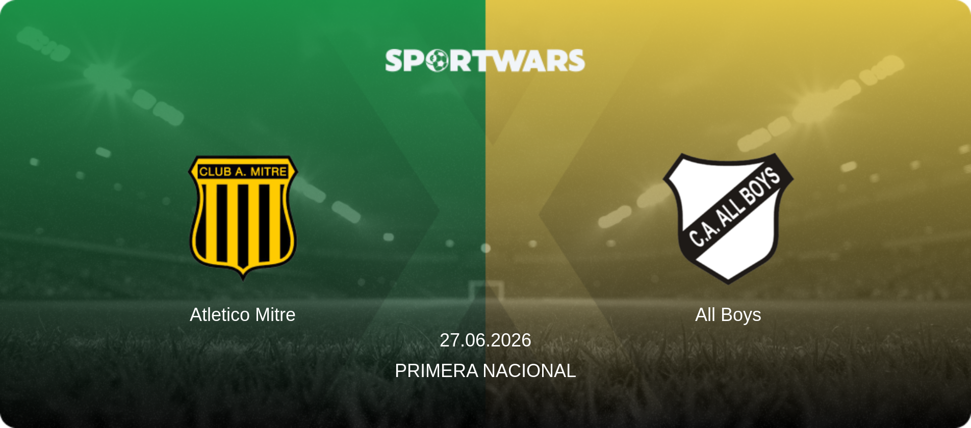 Atletico Mitre — All Boys, 27.06.2026 — Primera Nacional (match preview)