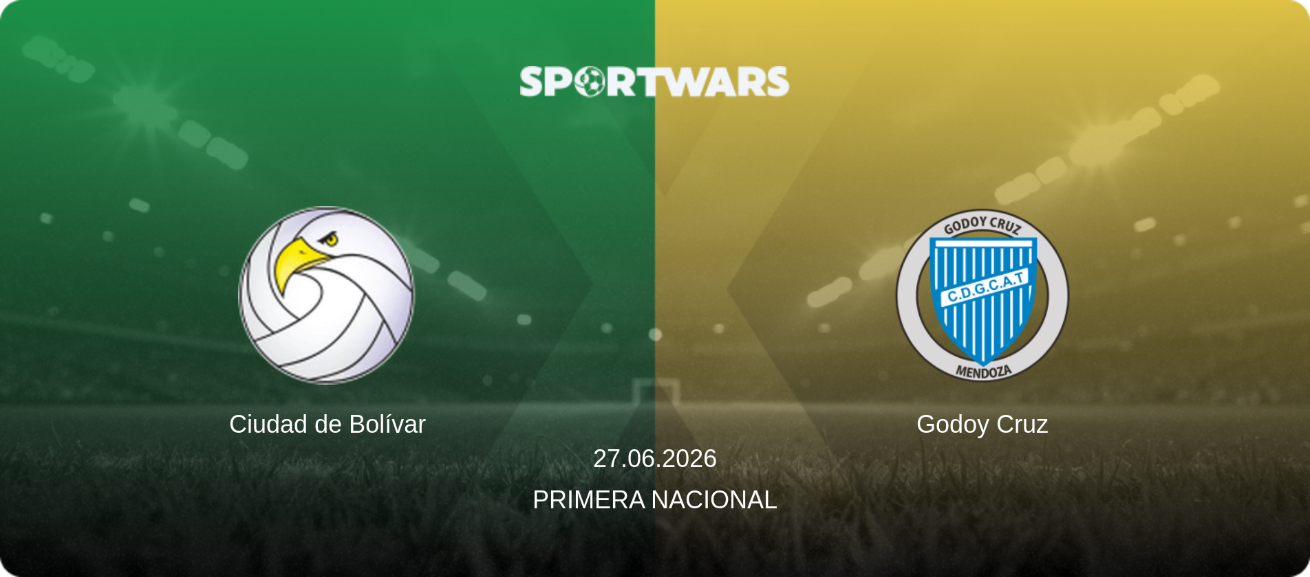 Ciudad de Bolívar — Godoy Cruz, 27.06.2026 — Primera Nacional (match preview)