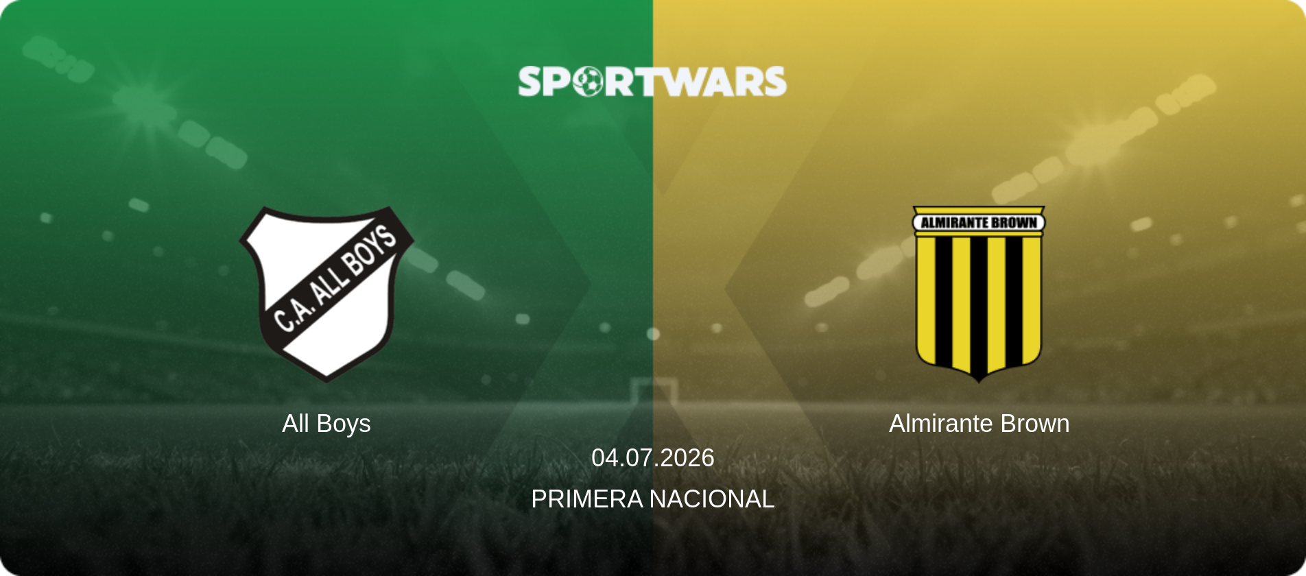 All Boys — Almirante Brown, 04.07.2026 — Primera Nacional (match preview)