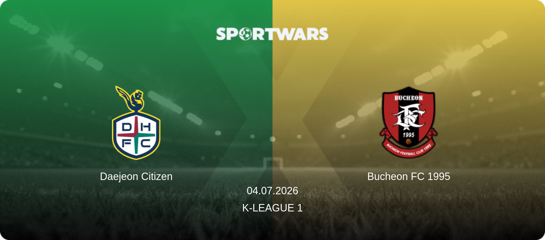 Daejeon Citizen — Bucheon FC 1995, 04.07.2026 — K-League 1 (match preview)