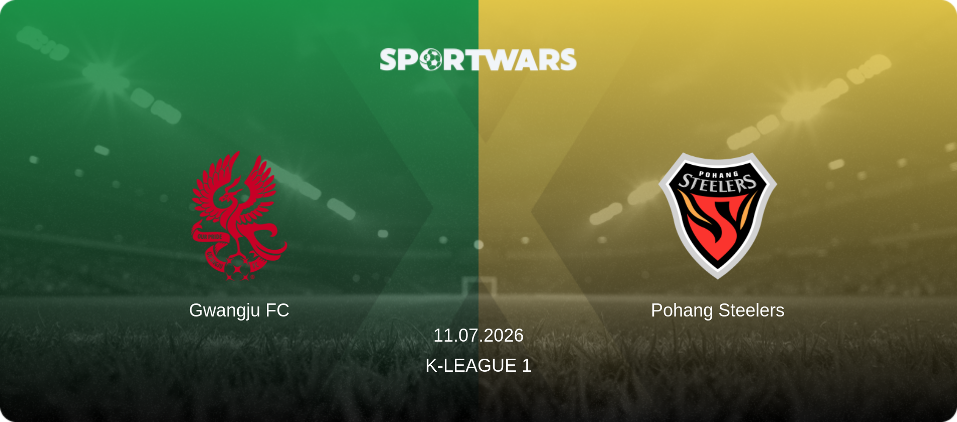 Gwangju FC — Pohang Steelers, 11.07.2026 — K-League 1 (match preview)