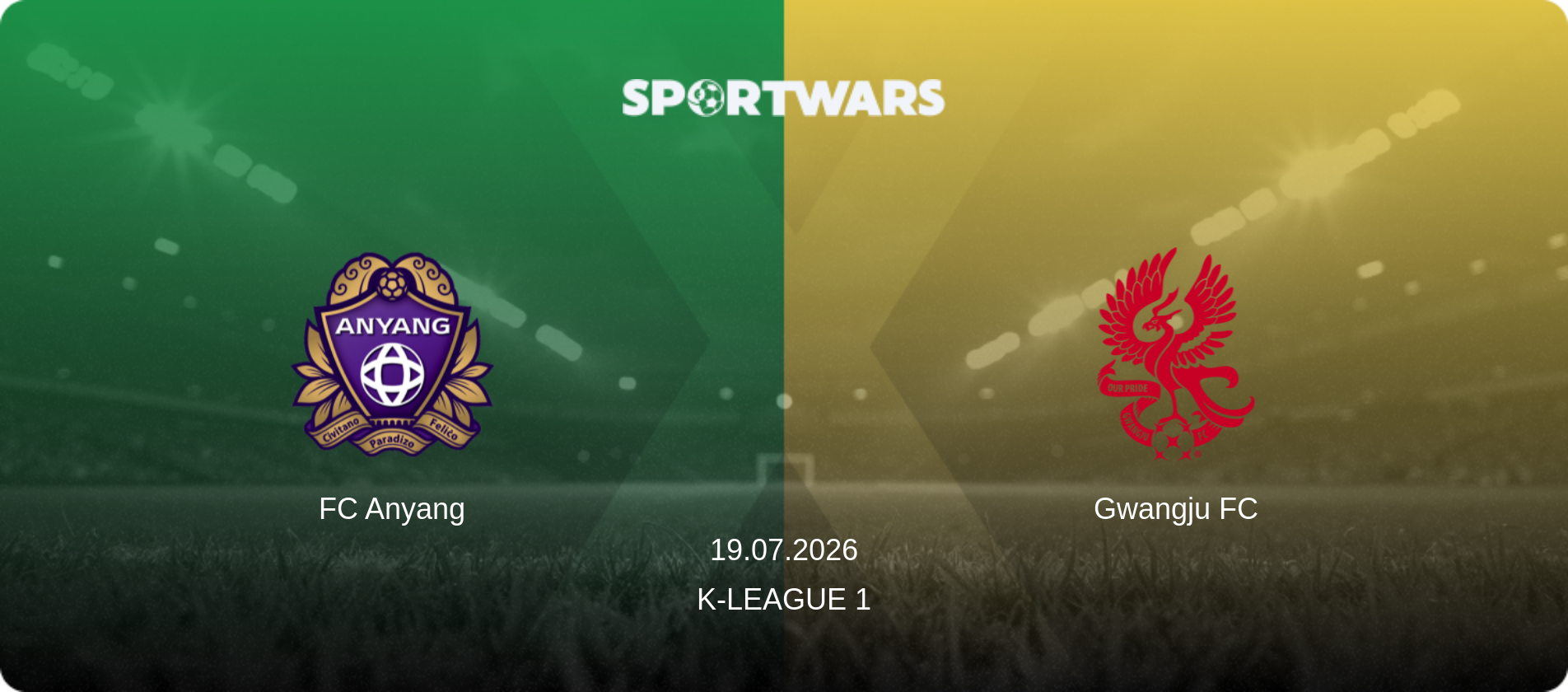 FC Anyang — Gwangju FC, 19.07.2026 — K-League 1 (match preview)