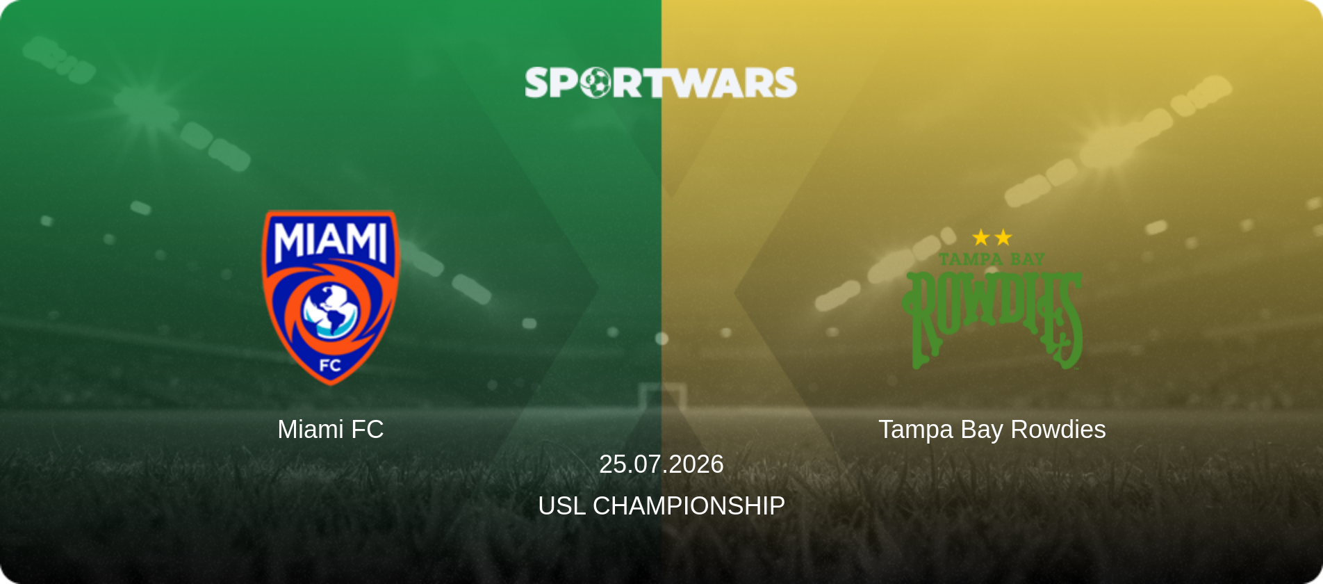 Miami FC — Tampa Bay Rowdies, 25.07.2026 — USL Championship (match preview)