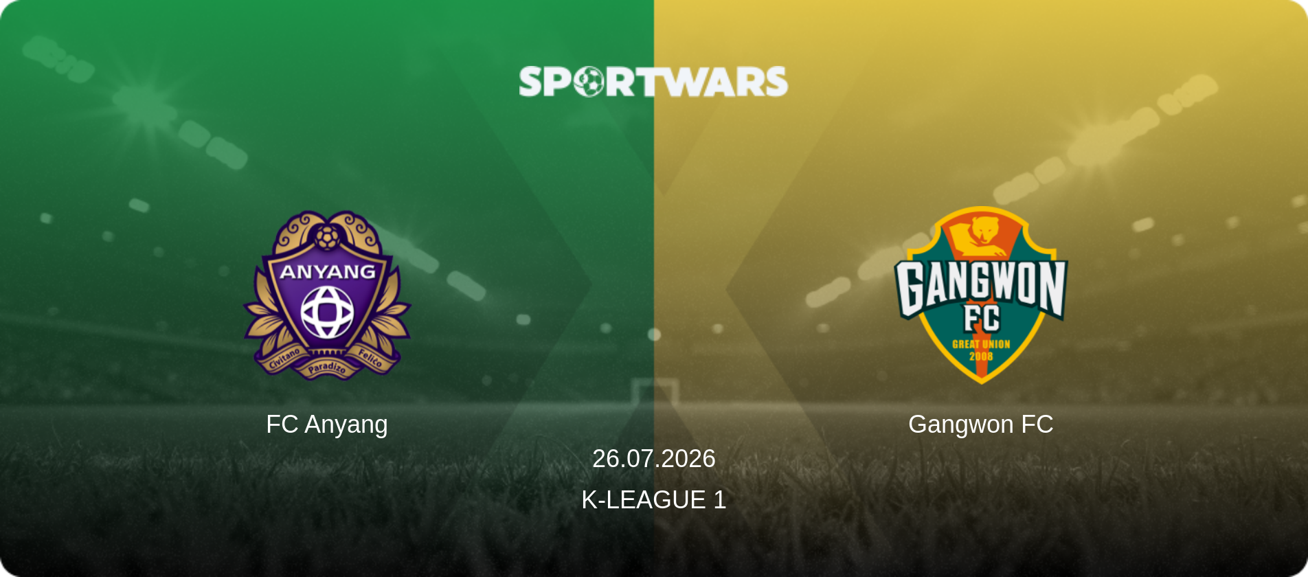 FC Anyang — Gangwon FC, 26.07.2026 — K-League 1 (match preview)