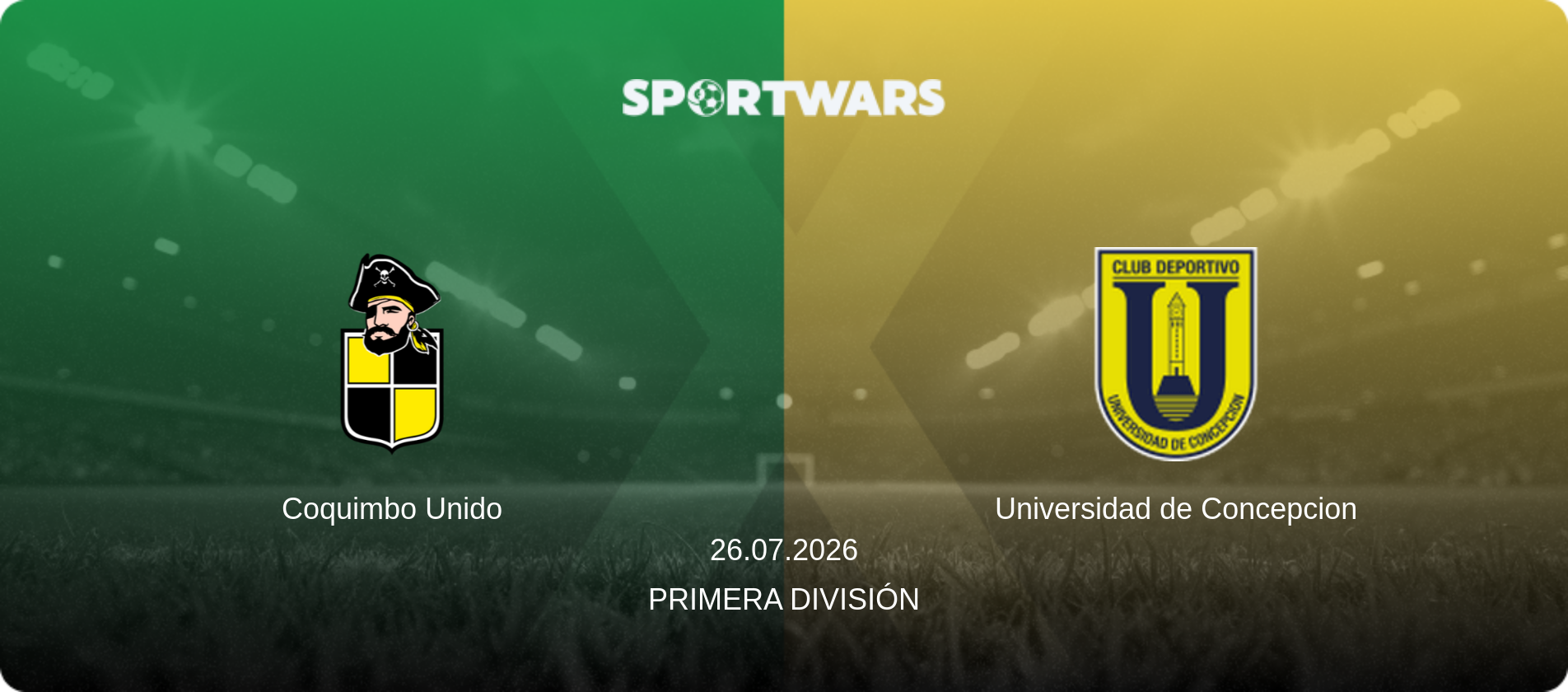 Coquimbo Unido — Universidad de Concepcion, 26.07.2026 — Primera División (match preview)