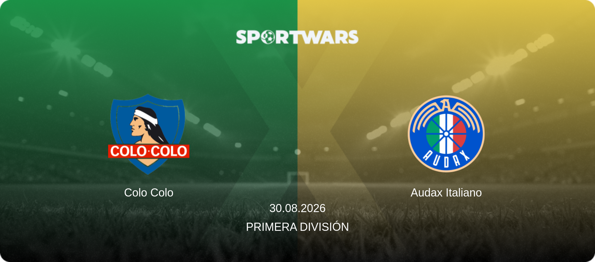 Colo Colo — Audax Italiano, 30.08.2026 — Primera División (match preview)