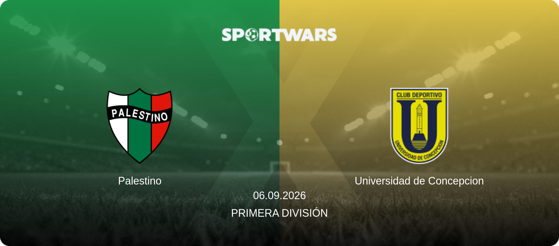 Palestino — Universidad de Concepcion, 06.09.2026 — Primera División (match preview)