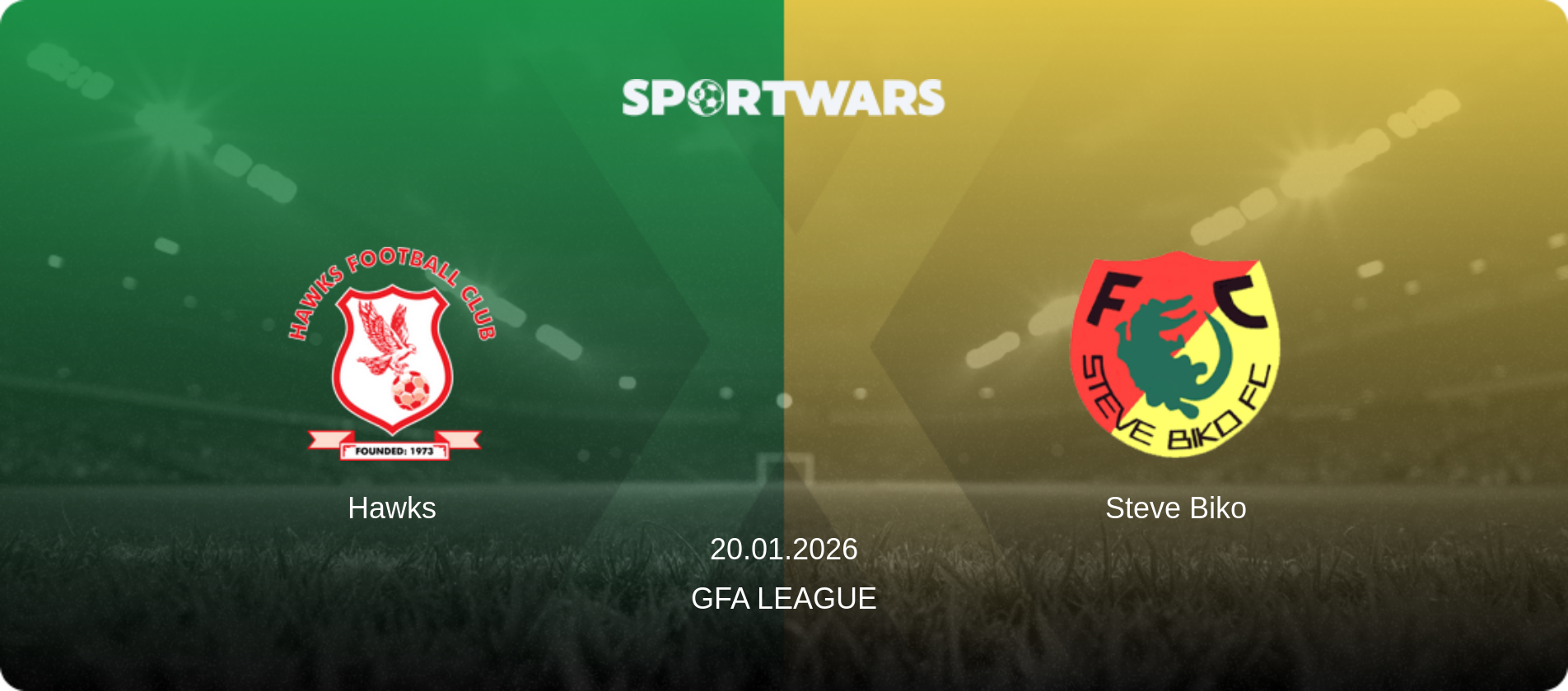 Hawks — Steve Biko, 20.01.2026 — GFA League (match preview)