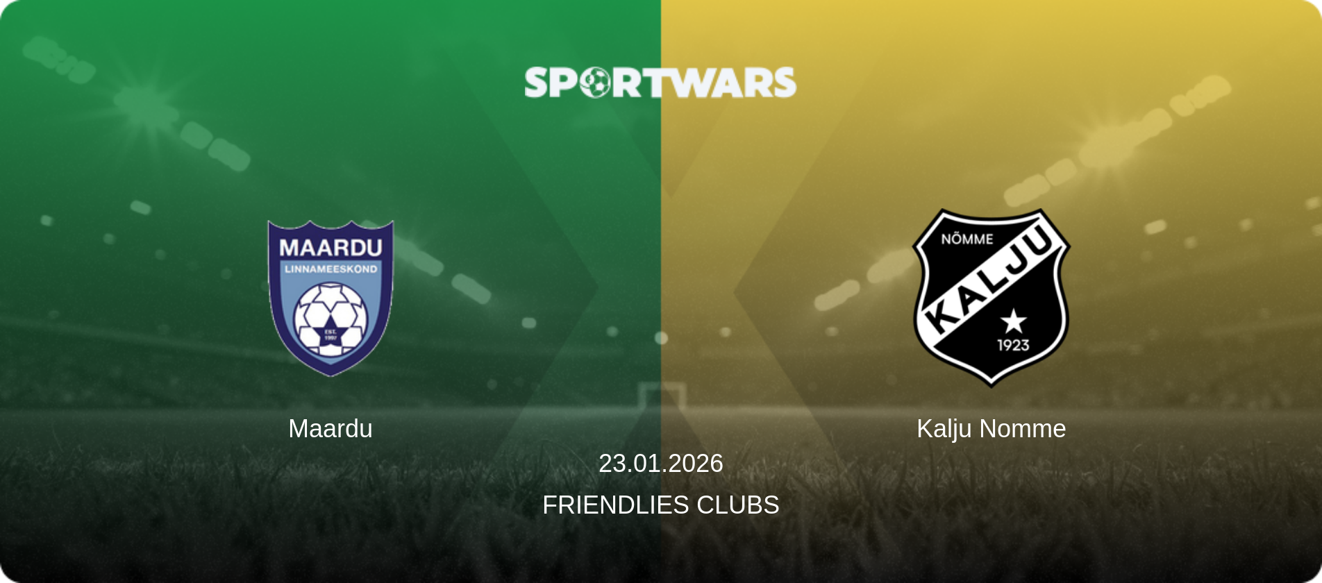 Maardu — Kalju Nomme, 23.01.2026 — Friendlies Clubs (match preview)