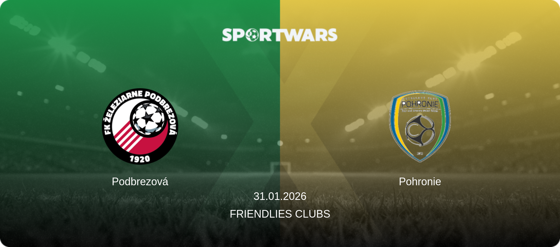 Podbrezová — Pohronie, 31.01.2026 — Friendlies Clubs (match preview)