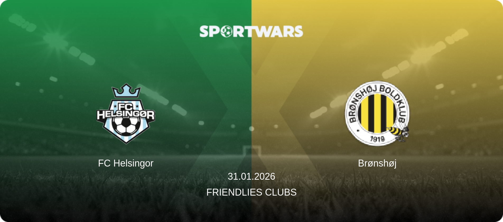 FC Helsingor — Brønshøj, 31.01.2026 — Friendlies Clubs (match preview)