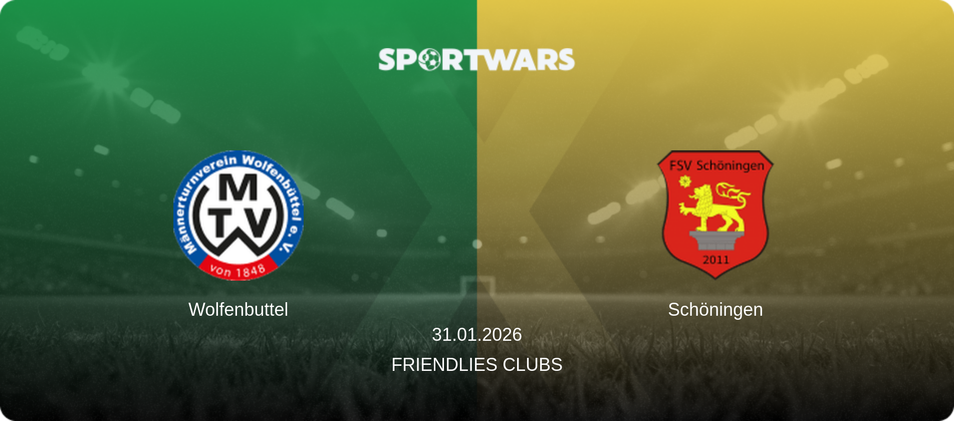 Wolfenbuttel — Schöningen, 31.01.2026 — Friendlies Clubs (match preview)