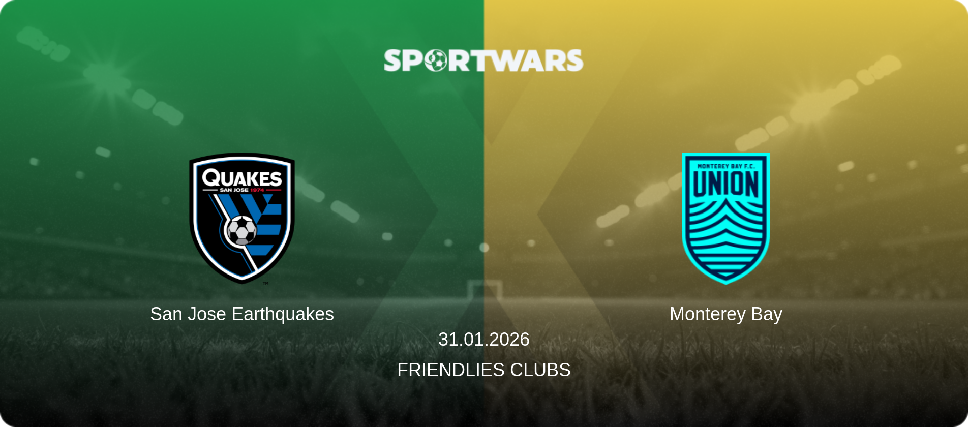 San Jose Earthquakes — Monterey Bay, 31.01.2026 — Friendlies Clubs (match preview)