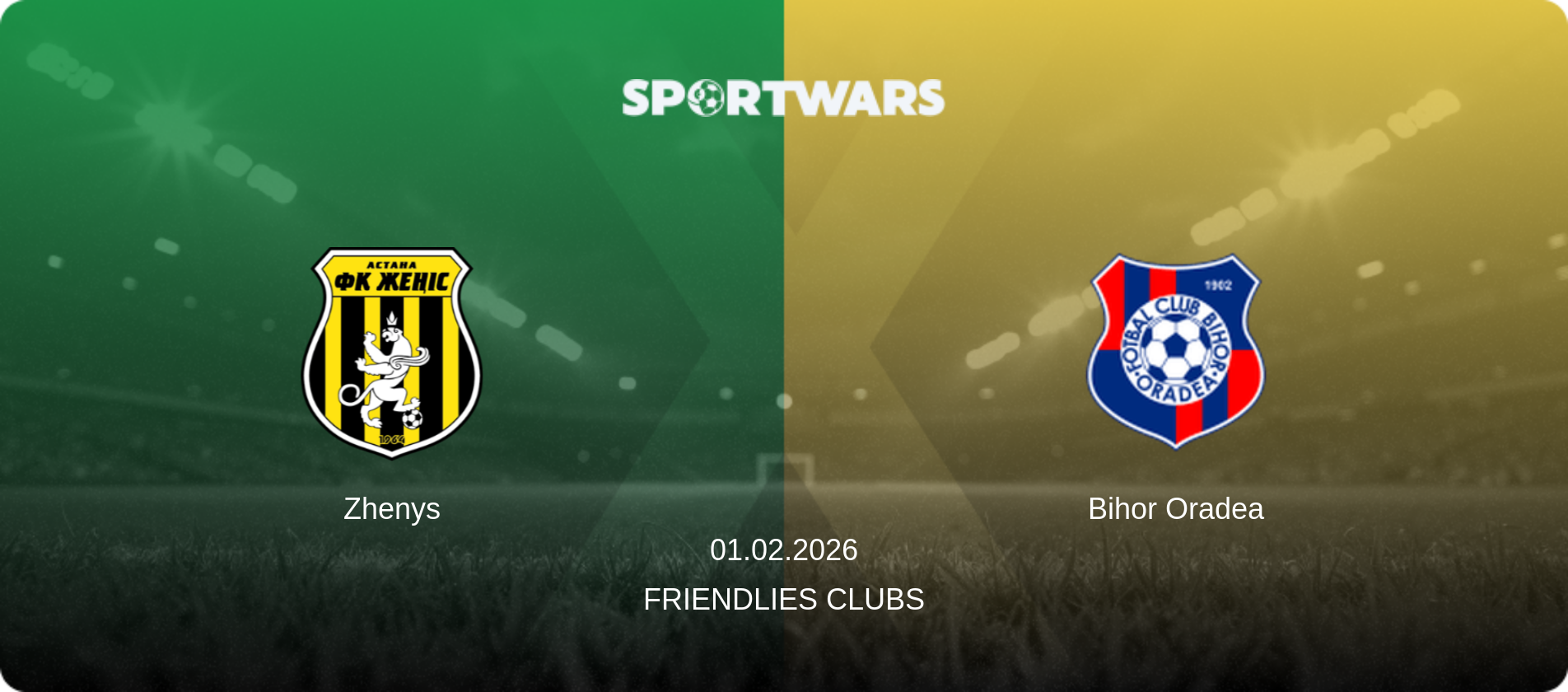 Zhenys — Bihor Oradea, 01.02.2026 — Friendlies Clubs (match preview)