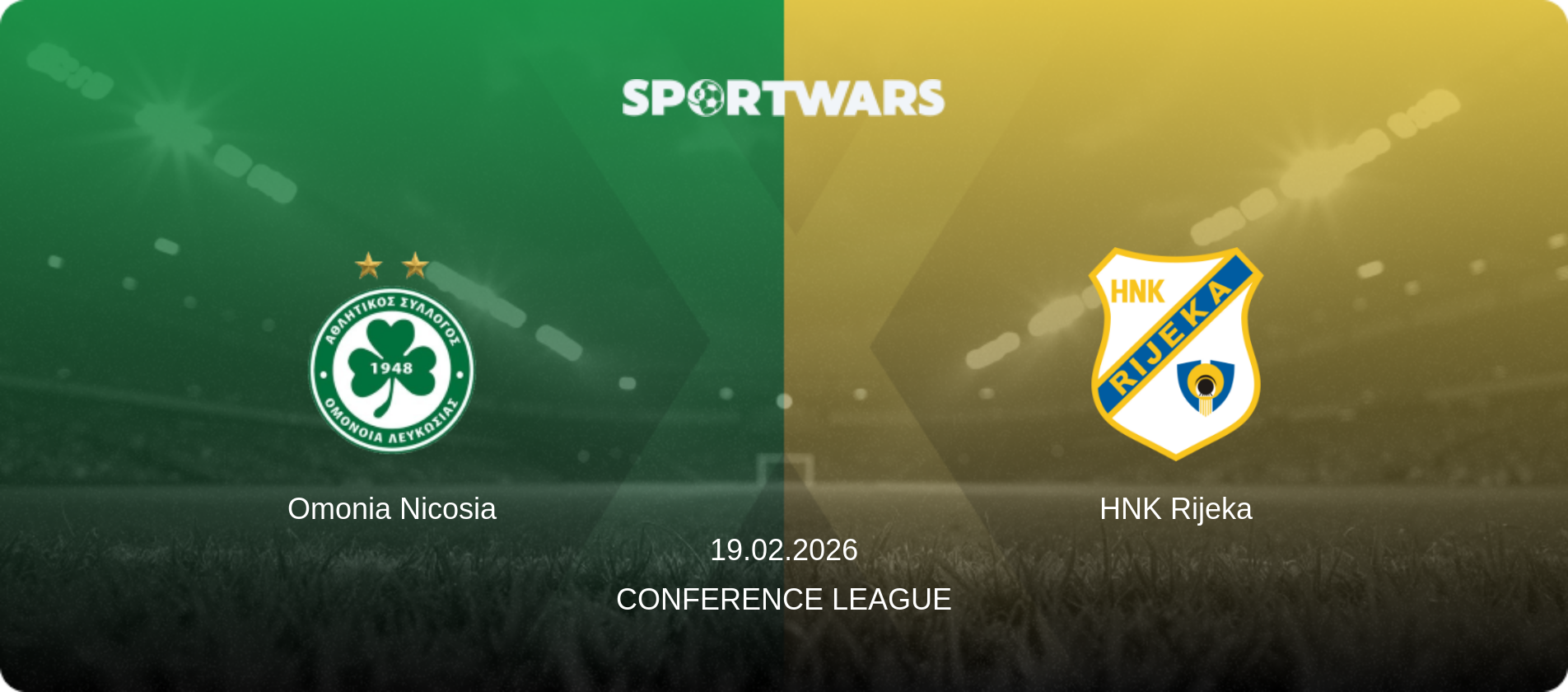 Omonia Nicosia — HNK Rijeka, 19.02.2026 — Conference League (match preview)