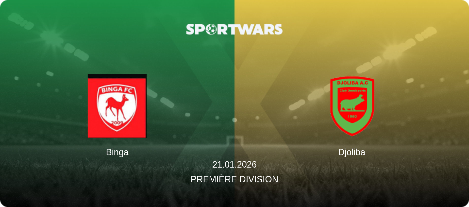 Binga — Djoliba, 21.01.2026 — Première Division (match preview)