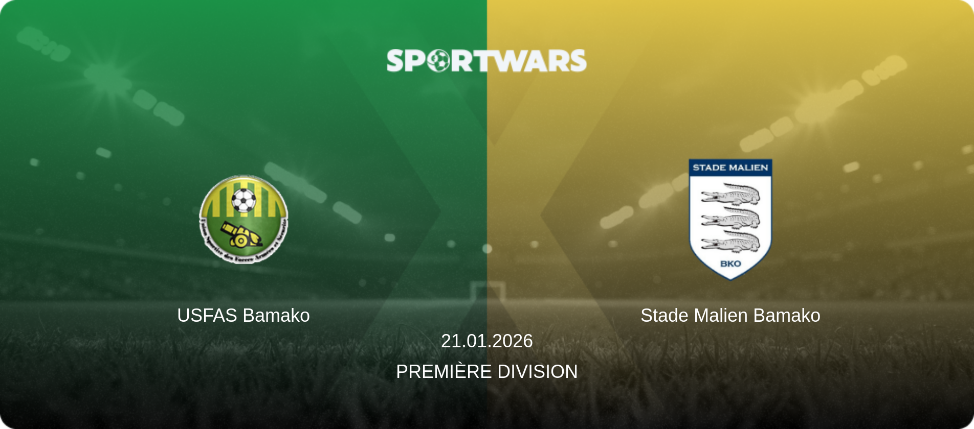 USFAS Bamako — Stade Malien Bamako, 21.01.2026 — Première Division (match preview)