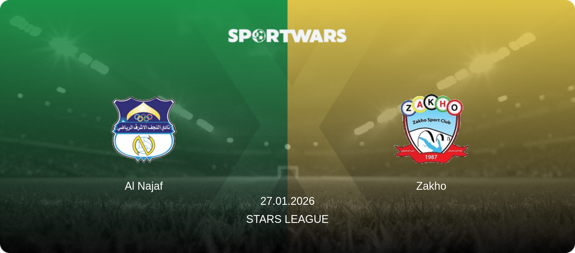 Al Najaf — Zakho, 27.01.2026 — Stars League (match preview)