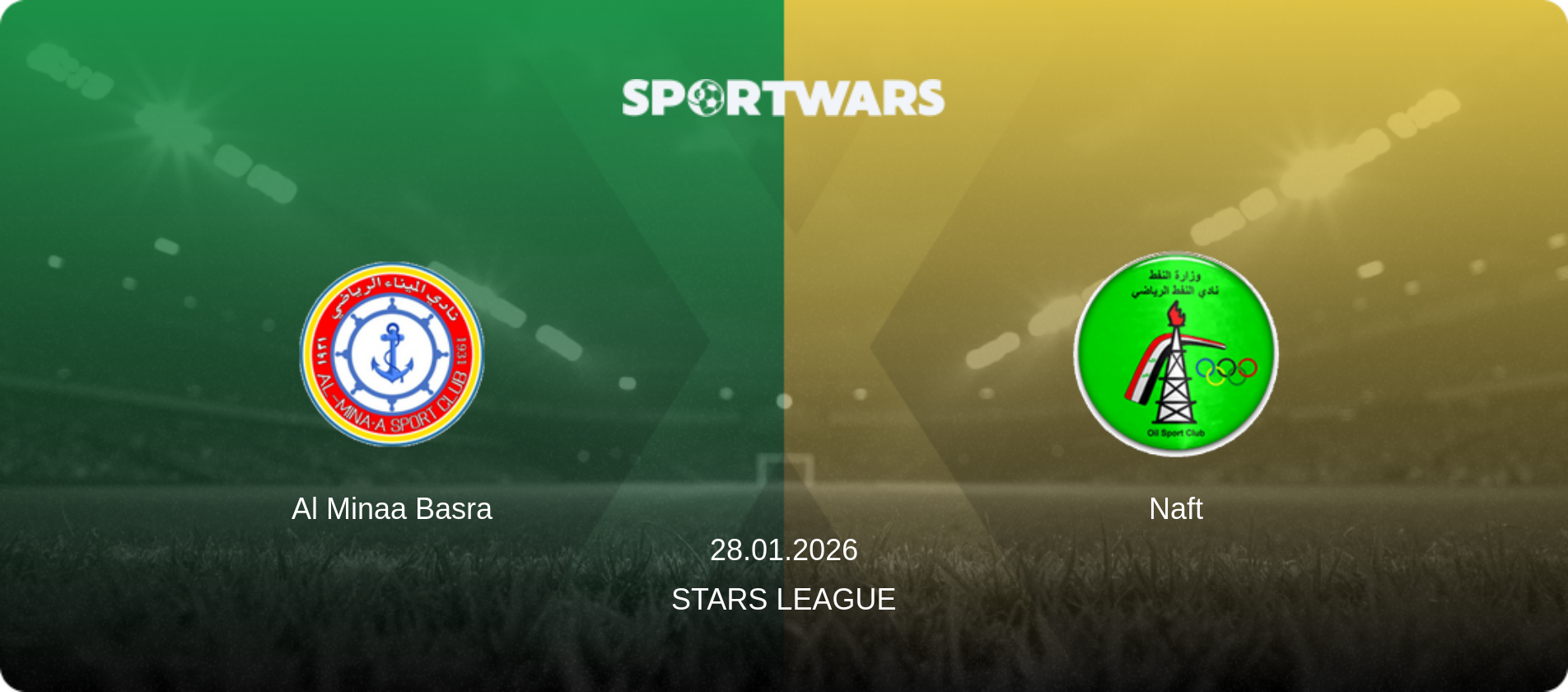 Al Minaa Basra — Naft, 28.01.2026 — Stars League (match preview)