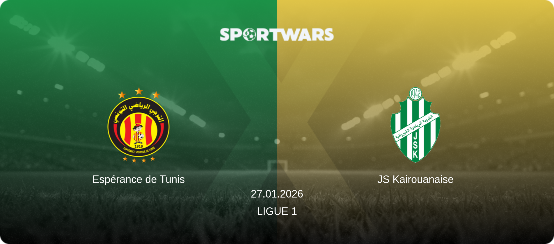 Espérance de Tunis — JS Kairouanaise, 27.01.2026 — Ligue 1 (match preview)