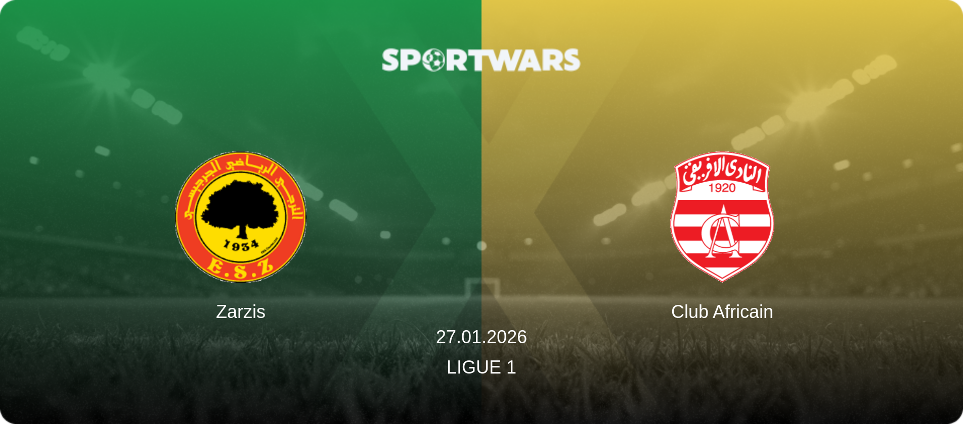 Zarzis — Club Africain, 27.01.2026 — Ligue 1 (match preview)