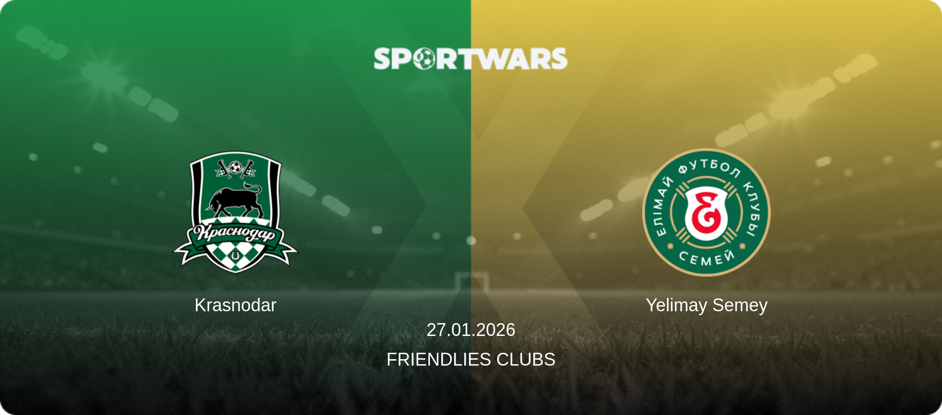 Krasnodar — Yelimay Semey, 27.01.2026 — Friendlies Clubs (match preview)