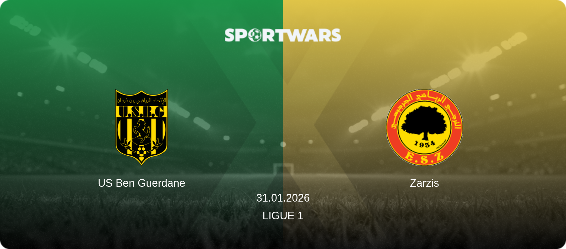 US Ben Guerdane — Zarzis, 31.01.2026 — Ligue 1 (match preview)