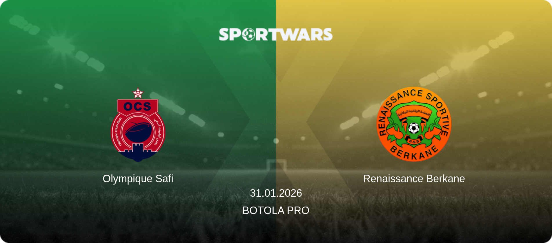 Olympique Safi — Renaissance Berkane, 31.01.2026 — Botola Pro (match preview)
