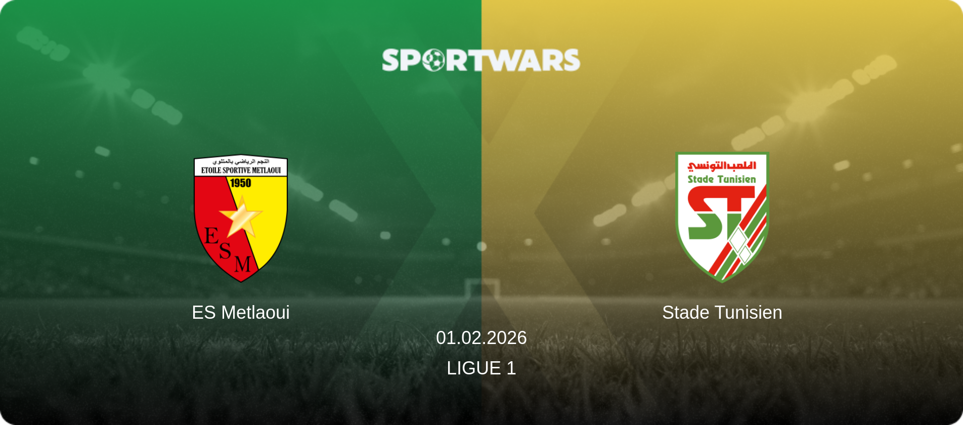ES Metlaoui — Stade Tunisien, 01.02.2026 — Ligue 1 (match preview)