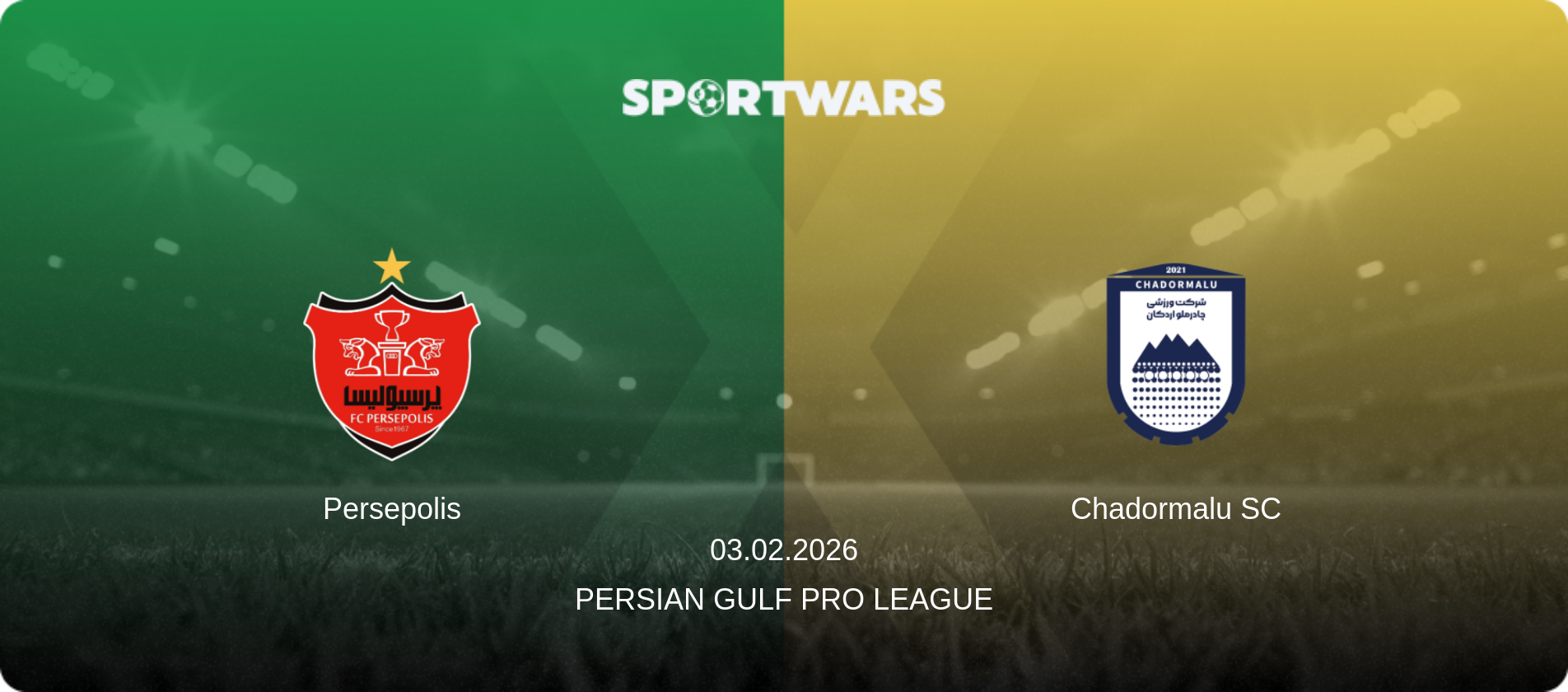 Persepolis — Chadormalu SC, 03.02.2026 — Persian Gulf Pro League (match preview)