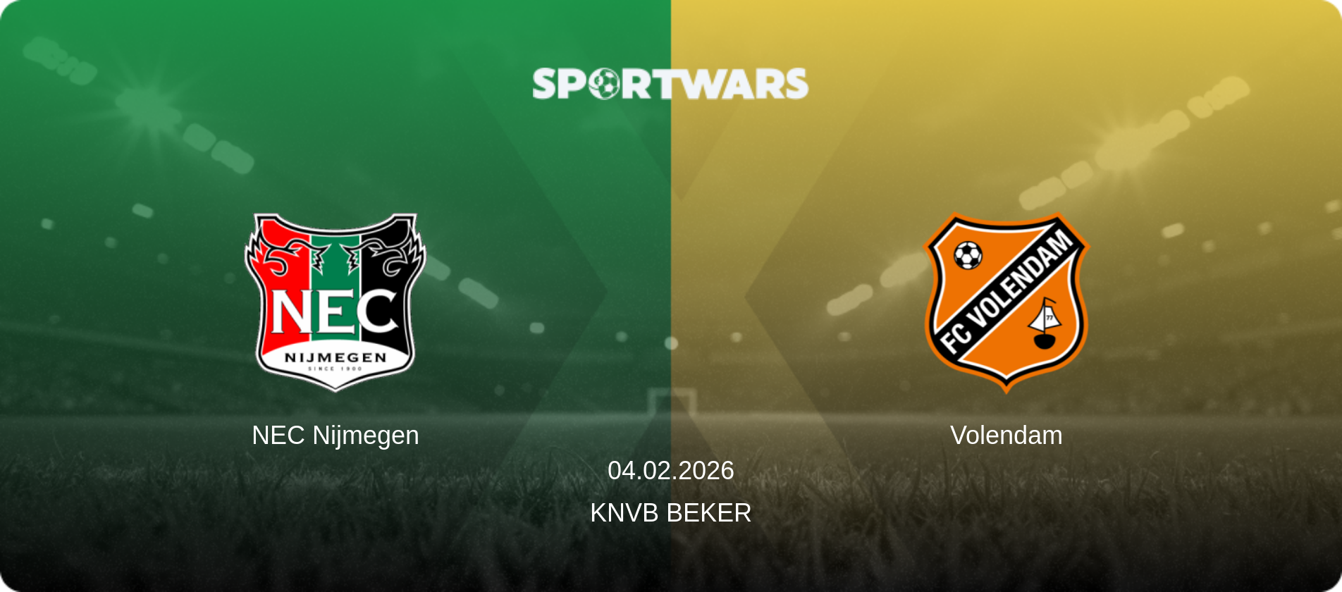 NEC Nijmegen — Volendam, 04.02.2026 — KNVB Beker (match preview)