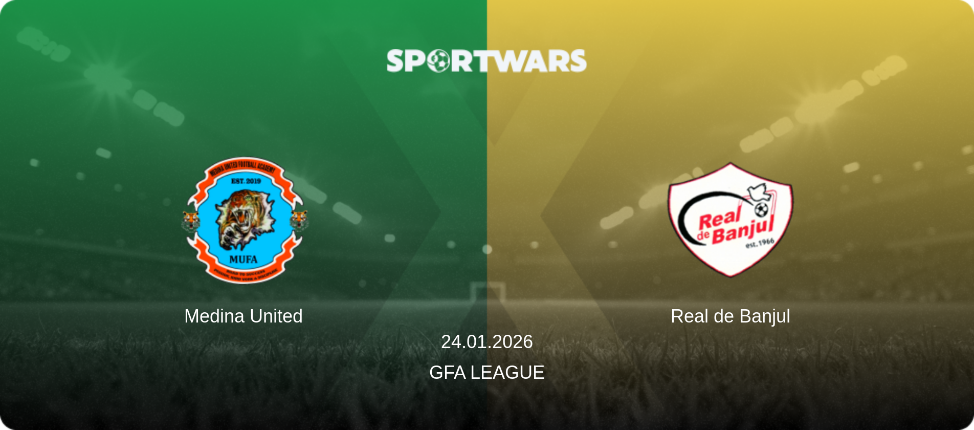 Medina United — Real de Banjul, 24.01.2026 — GFA League (match preview)