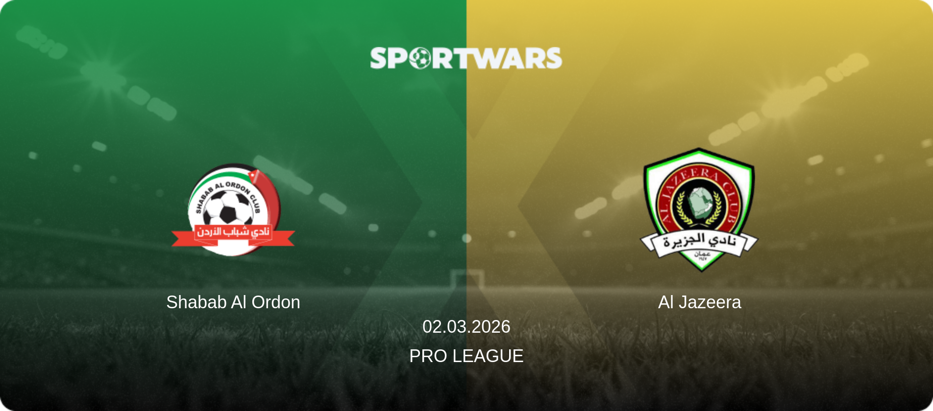Shabab Al Ordon — Al Jazeera, 02.03.2026 — Pro League (match preview)